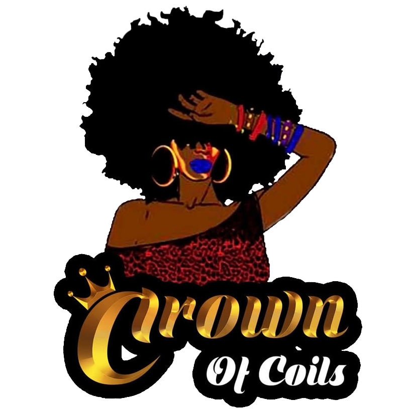 Crown of Coils — natural hair studio logo